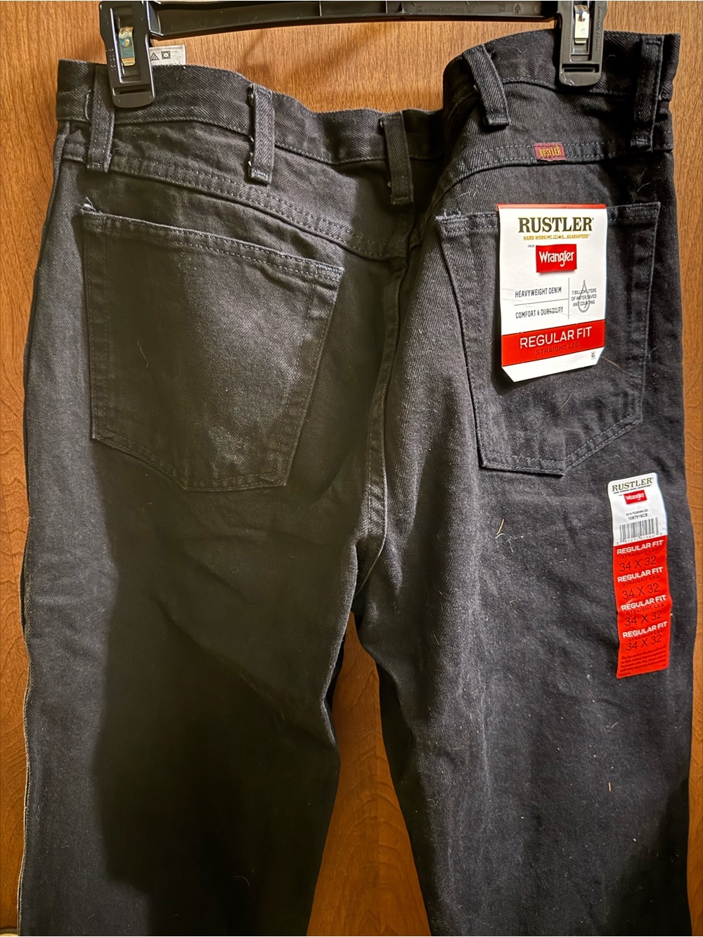 Wrangler Rustler Men's Relaxed Black Jeans